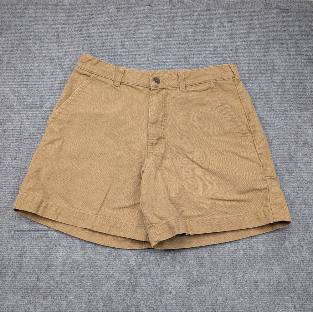 Patagonia Stand Up Shorts 6" Mens 33 Brown Canvas Organic Cotton Outdoor Hike